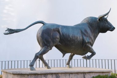 Boğa güreşçisi Plaza de Toros de Ronda, Ronda, Malaga, Endülüs, İspanya, Avrupa
