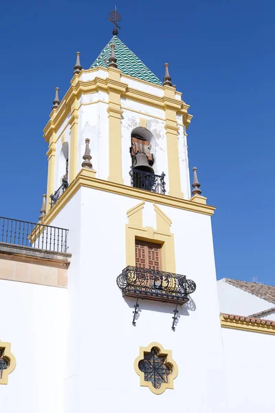 Bell Tower Socorro Parish Church Ronda Málaga Espanha — Fotografia de Stock