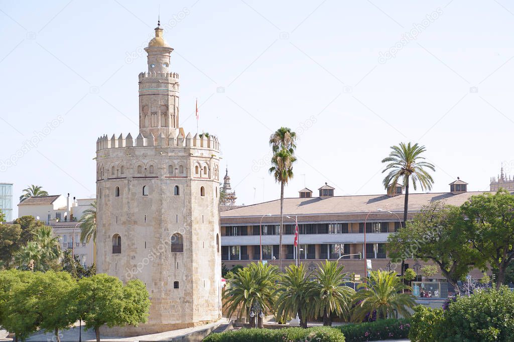 Golden tower (in spanish Torre del Oro), Seville, Spain