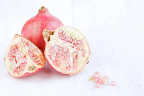 Pomegranates White Background — Stock Photo, Image