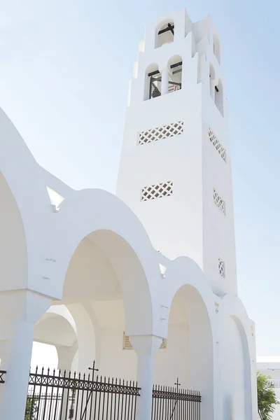 Catedral Metropolitana Ortodoxa Fira Ilha Santorini Grécia — Fotografia de Stock