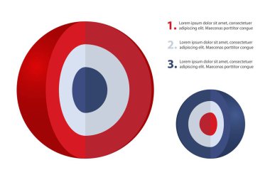 Küresel grafik ile iş şablonu için vektör