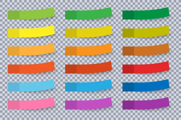 Conjunto Pegatinas Colores Ilustración Vectores — Archivo Imágenes Vectoriales