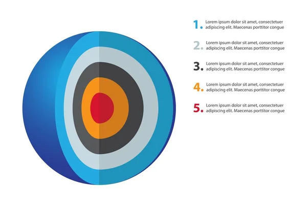 Küresel grafik ile iş şablonu için vektör