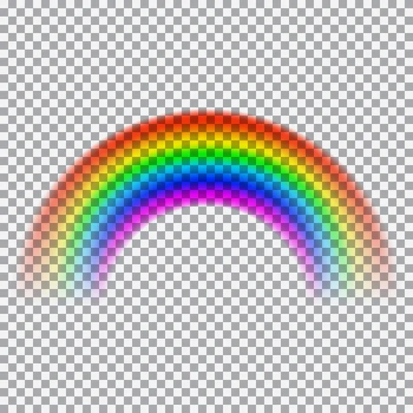 Illustration Vectorielle Isolée Arc Ciel Colorée — Image vectorielle