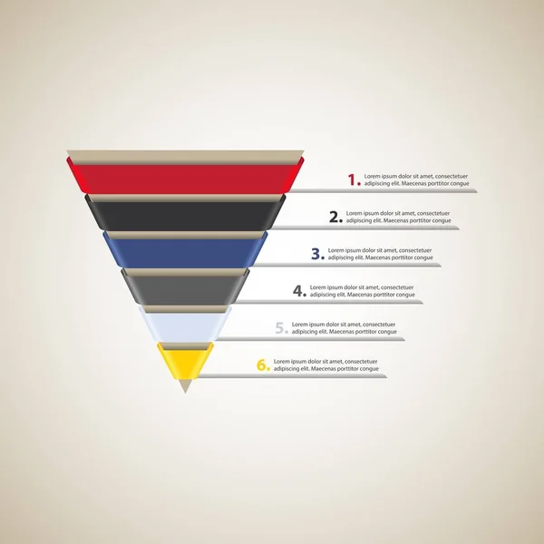 Koni şeritler ile grafik ve uzay kopyalayın, vektör