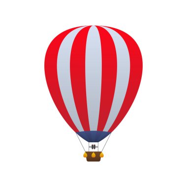 beyaz balon vektör illüstrasyon hava