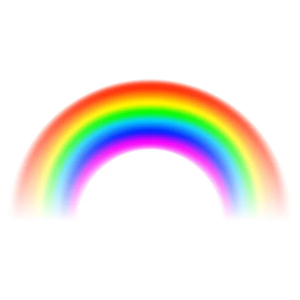 彩虹向量例证在白色背景 — 图库矢量图片