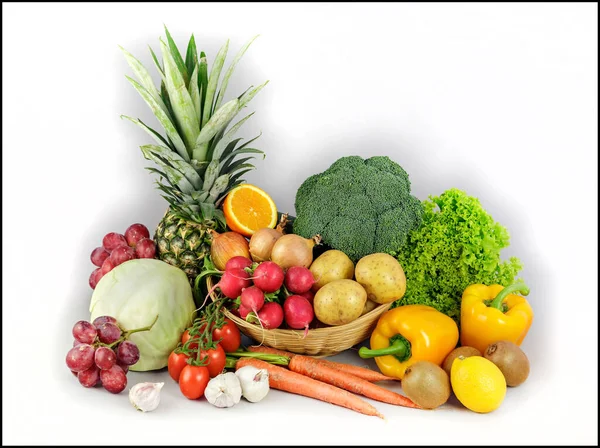 Still Life Fruit Vegetables — Stock Photo, Image