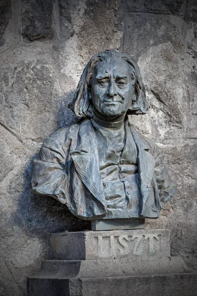 Franz Liszt Busto Compositore Bratislava Slovacchia — Foto Stock