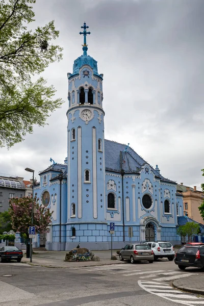Μπλε Εκκλησία Εκκλησία Nouveau Μπρατισλάβα Σλοβακία — Φωτογραφία Αρχείου