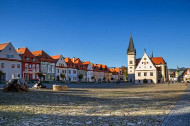 Kasaba Meydanı, St. Egidius Bazilikası, Belediye Binası, Bardejov, Slovakya