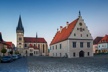 Kasaba Meydanı, St. Egidius Bazilikası, Belediye Binası, Bardejov, Slovakya