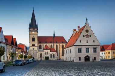 Kasaba Meydanı, St. Egidius Bazilikası, Belediye Binası, Bardejov, Slovakya
