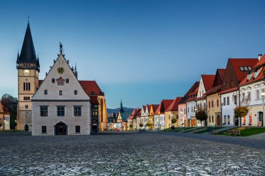 Kasaba Meydanı, St. Egidius Bazilikası, Belediye Binası, Bardejov, Slovakya