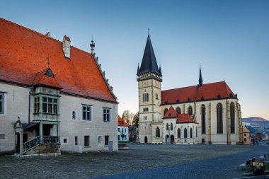 Kasaba Meydanı, St. Egidius Bazilikası, Belediye Binası, Bardejov, Slovakya