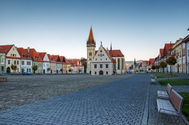 Kasaba Meydanı, St. Egidius Bazilikası, Belediye Binası, Bardejov, Slovakya