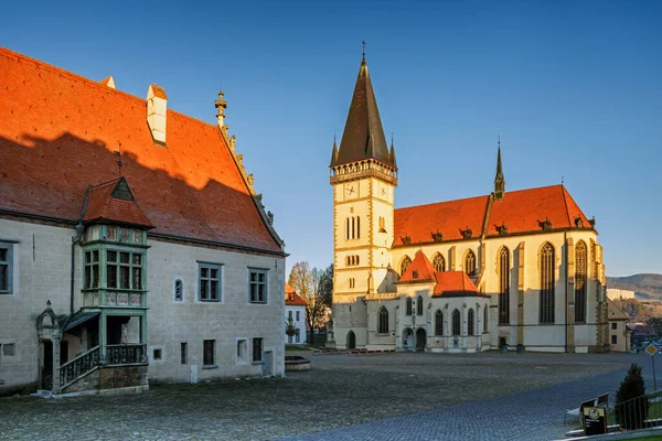 Radniční Náměstí Radnice Bardejov Slovensko — Stock fotografie