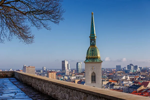 Bratislava Vianoce Večer Hlavné Náměstí Slovensko — Stock fotografie