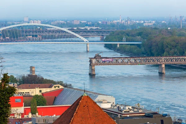 Desmantelamiento Del Puente Viejo Danubio Puente Apolo Bratislava Eslovaquia — Foto de Stock