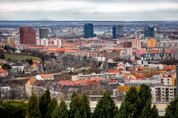 Över Bratislava Gamla Stan Slovakien — Stockfoto