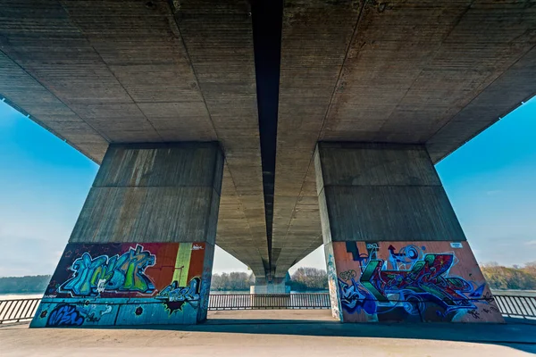 Ponte Lafranconi Danúbio Bratislava Eslováquia — Fotografia de Stock