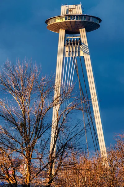 SNP-Bratislava - Slovensko, köprü, Slovakya