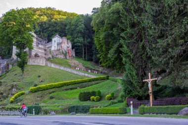 Monastery Skalka near Trencin, Slovakia, clipart