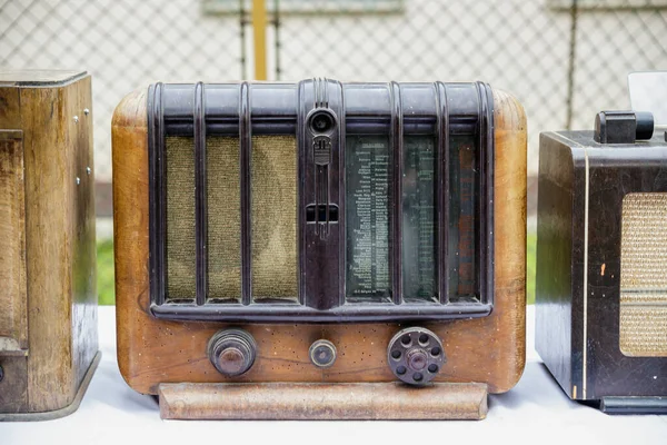 Exhibition Old Radios Bzince Javorinou Slovakia Period Instruments — Stock Photo, Image