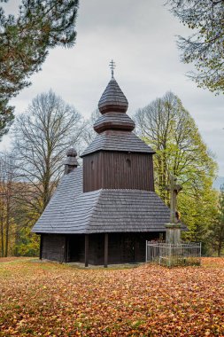 Ruska Bystra, St. Nicholas 'ın Tahta Tapınağı, UNESCO, Slovakya.