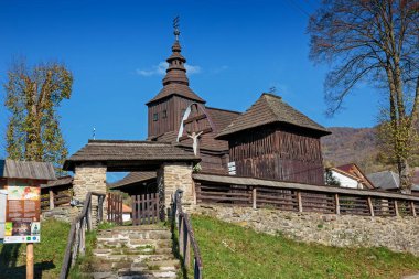 Rusky Potok, Aziz Mikail, Slovakya ahşap kilisesi, ahşap, tapınak, kilise, Yunan, Katolik, kutsal, Yunanca, katolik, mimari, tarih,