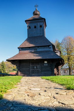 Ulicske Krive, Yunan Katolik tahta tapınağı Başmelek Michael, Slovakya.