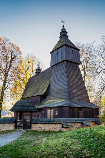 Hervartov Church Francis Assisi Unesco Словаччина Дерев Яна Церква Католицька — стокове фото