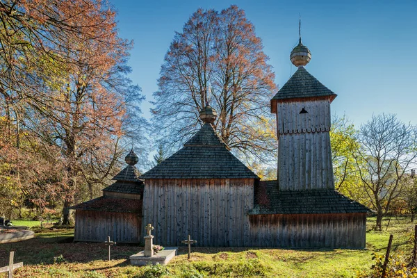 Jedlinka Interno Chiesa Legno Protezione Della Vergine Santa Slovacchia — Foto Stock