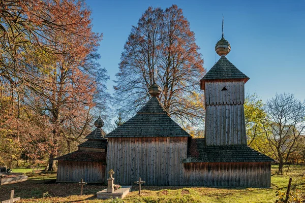 Jedlinka Mekan Ahşap Kilise Kutsal Bakireyi Koruma Slovakya — Stok fotoğraf