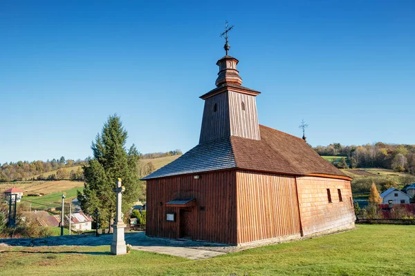 Krive Řecký Katolický Dřevěný Kostel Lukáše Slovensko Svatý Řecký Katolický — Stock fotografie