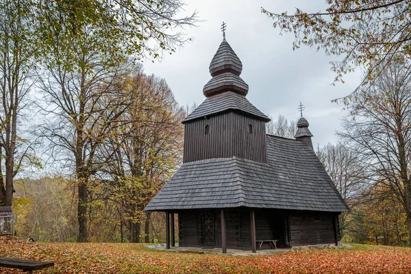 ロシア ビストラ 聖ニコラス木造教会 ユネスコ スロバキア — ストック写真