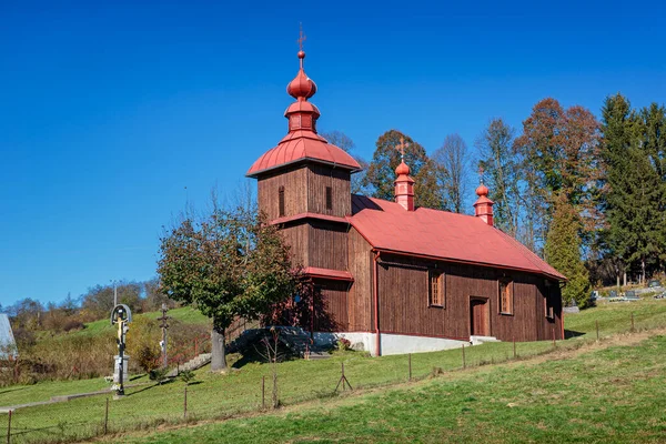 Slovakya 'nın Yunan Katolik tahta Başmelek Michael tapınağı.