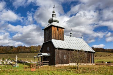 Hutka, ahşap kilise, Kutsal Bakire 'nin Doğuşu Kilisesi, Slovakya,