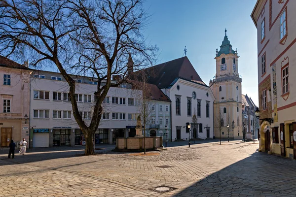 Old Town Hall Πλατεία Hlavne Μπρατισλάβα Σλοβακία — Φωτογραφία Αρχείου