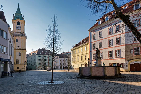 Altes Rathaus Hlavne Platz Bratislava Slowakei — Stockfoto