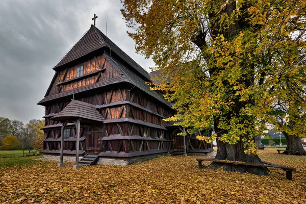 Деревянная Церковь Гронсек Деревянная Сочлененная Евангельская Церковь Словакия Юнеско — стоковое фото