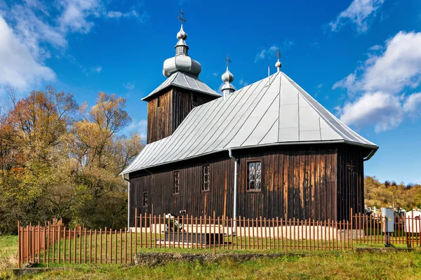 Гутка Деревянная Церковь Церковь Рождества Пресвятой Богородицы Словакия — стоковое фото