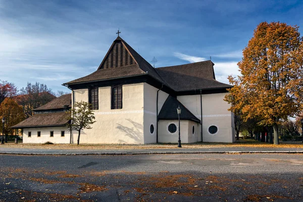 Chiesa Legno Kezmarok Slovacchia — Foto Stock