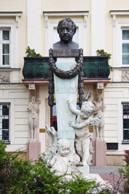 Anıt, önemli bir besteci, J.N. Hummel, Bratislava, Slovakya.
