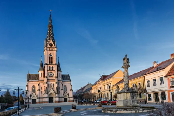 Koszeg Náměstí Centrální Náměstí Maďarsko — Stock fotografie