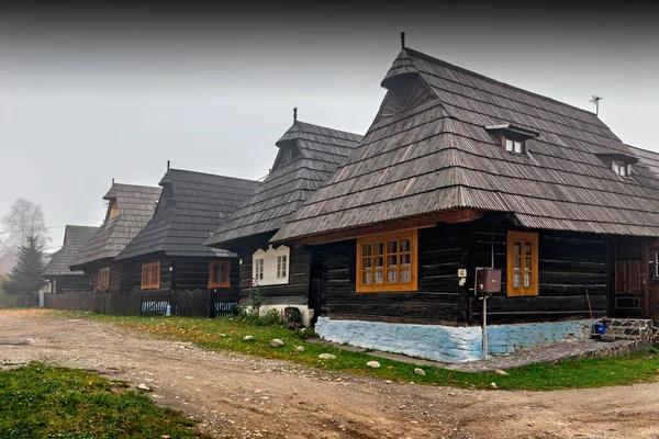 Podbiel Wooden Houses Slovakia — Stock Photo, Image