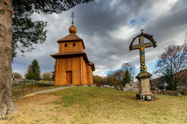 Smigovec Chiesa Greco Cattolica Legno Slovacchia — Foto Stock