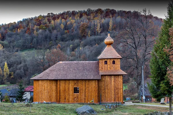 Smigovec 希腊天主教木制教堂 斯洛伐克 — 图库照片