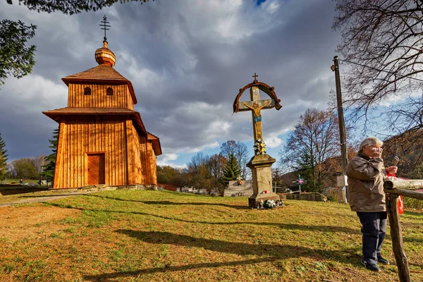 Smigovec Igreja Madeira Católica Grega Eslováquia — Fotografia de Stock